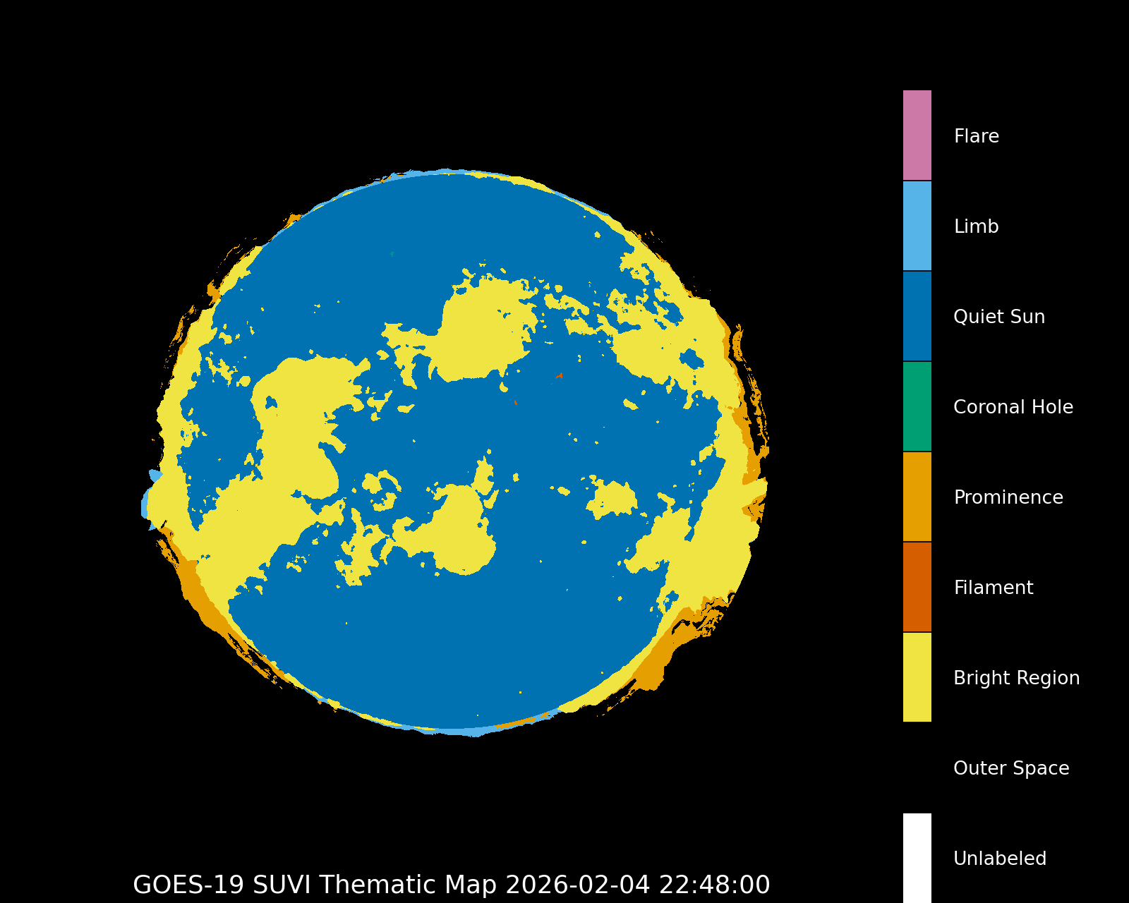 GOES-16 SUVI Thematic Map