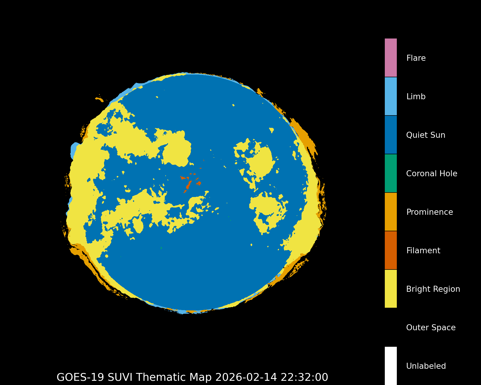 GOES-16 SUVI Thematic Map