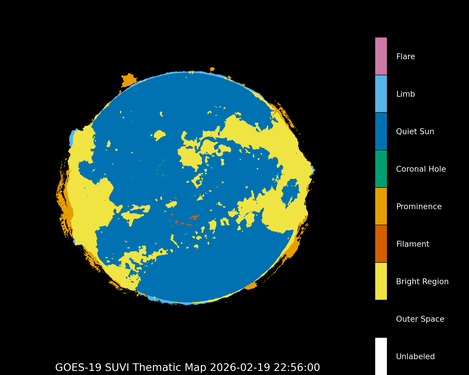 GOES-16 SUVI Thematic Map