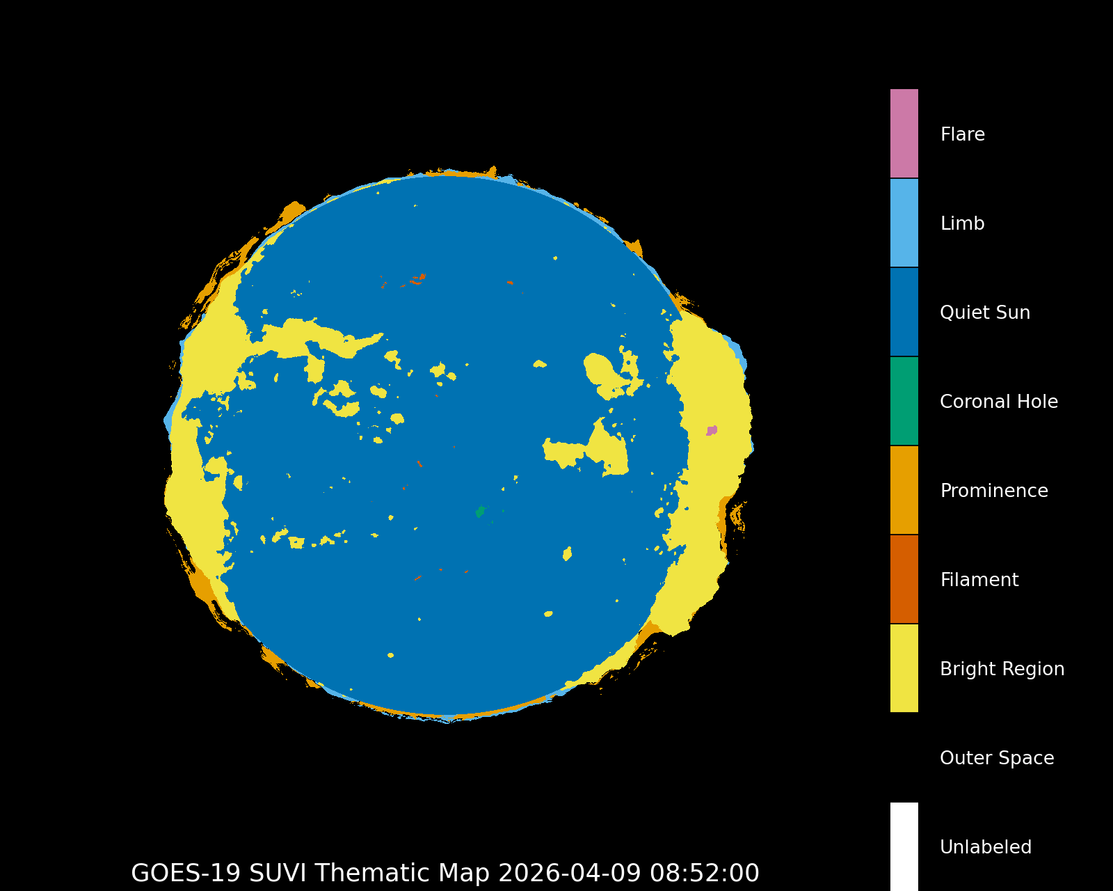 GOES-16 SUVI Thematic Map