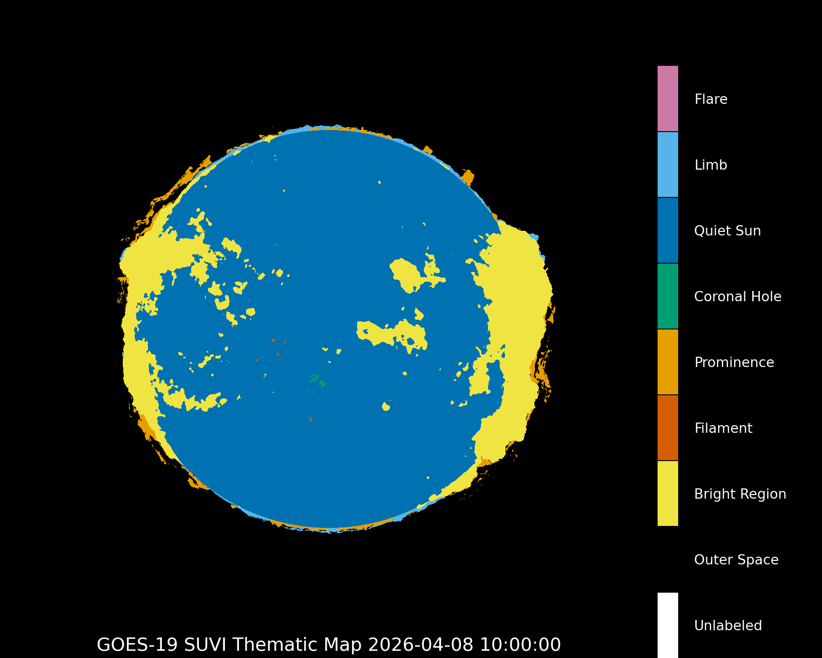 GOES-16 SUVI Thematic Map