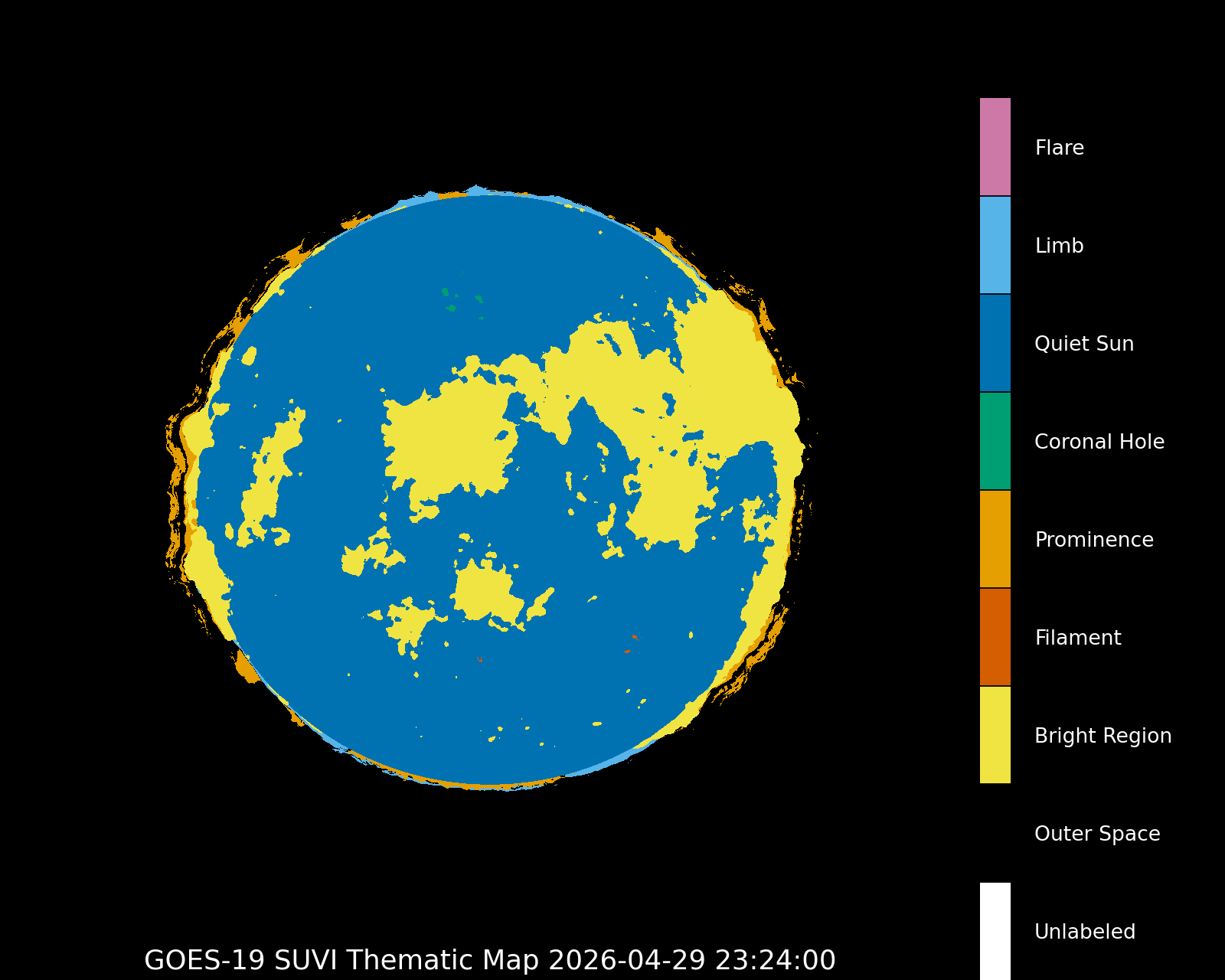 GOES-16 SUVI Thematic Map